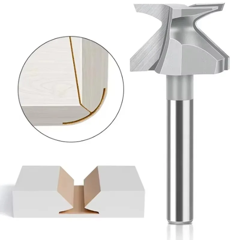 

R10 1/4 "6" 1/2 "12" хвостовик 6 мм деревообрабатывающий фрезерный станок с твердосплавным наконечником V-образный бит для изгиба дуги встроенный нож для резки деревянных дверных шкафов