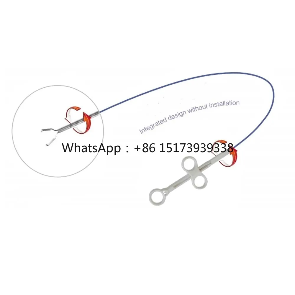 10-15 mm Opening Disposable Hemoclip Flexible Rotatable Repositionable Endoclip Hemostatic Clips