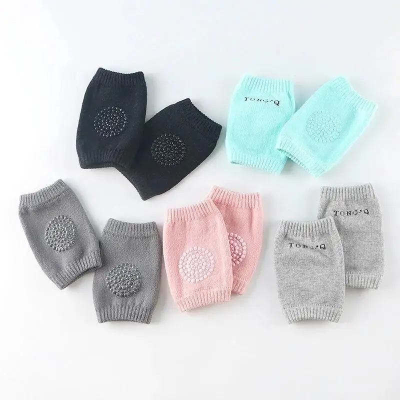 

New Toddler Kids Knee Pad Protector Soft Thicken Terry Non-Slip Dispensing Safety Crawling Baby Leg Warmers Well Pads For Child