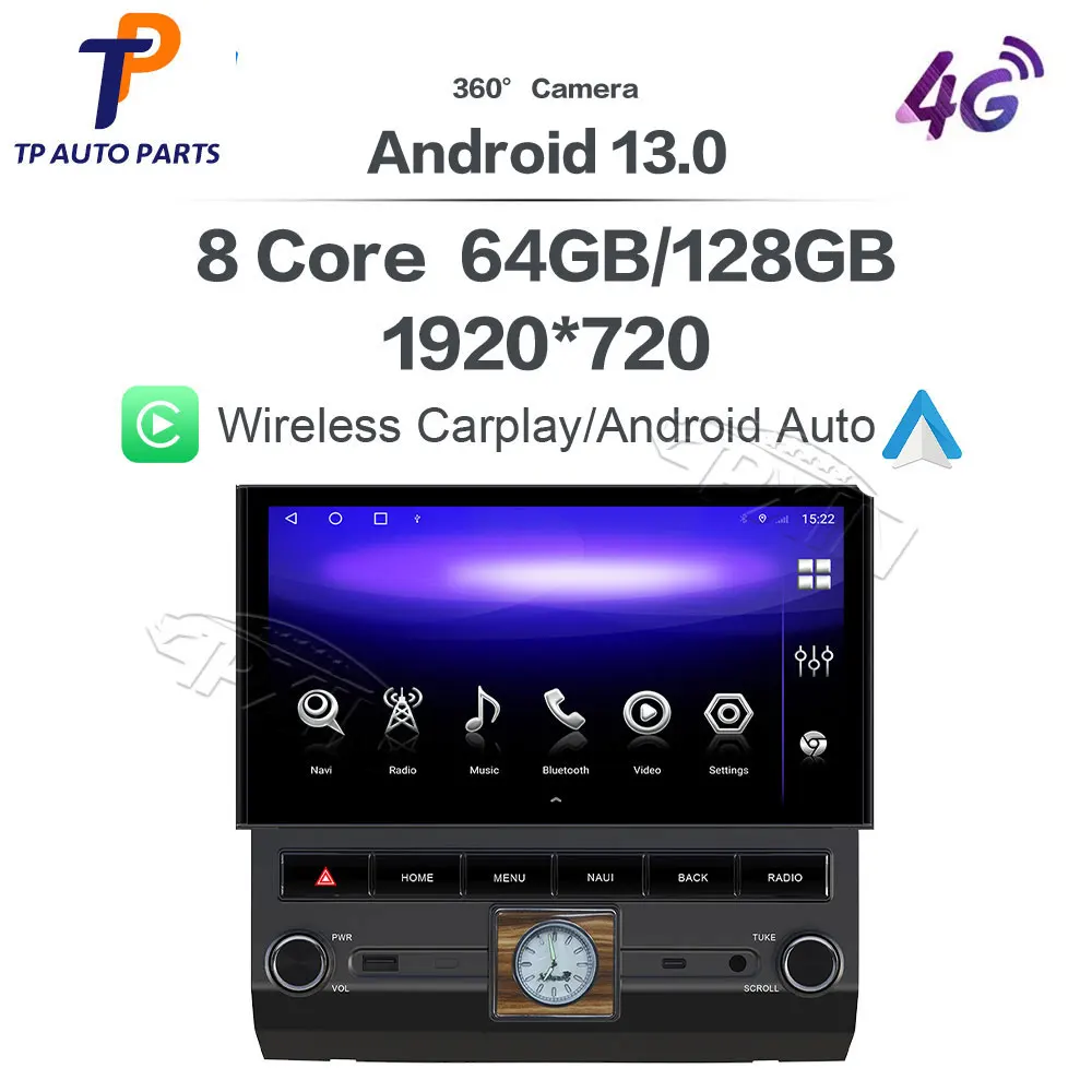 

12.3 Inch Car Radio For Toyota Land Cruiser LC70 LC75 LC76 Android 13 Multimedia Player GPS Navigation Carplay Unit DSP 4G WIFI