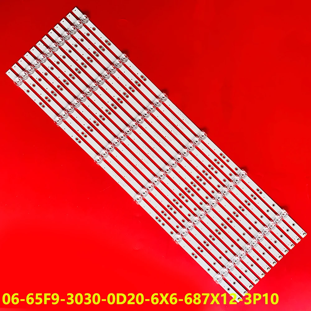 شريط LED لـ 06-65F9-3030-0D20-6x6-687x12 هاير 65R3 K65USG LU65D31J LS65AL88T71 LE65U6900UG,HK650WLEDM-MH87H,DLED65QDHE 12X6 #1