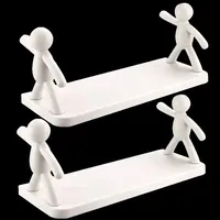 Storage Shelves Racks Self-adhesive Shampoo Shelves Shower Towel Rack Cosmetic Toilet Organizer Home Kitchen PP Plastic Rack