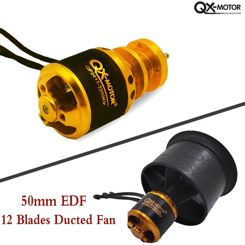 QX-MOTOR QF2611 3300KV 4000KV 4600KV 5000KV Brushless Motor For 50mm 64mm EDF Remote Control Toy Parts