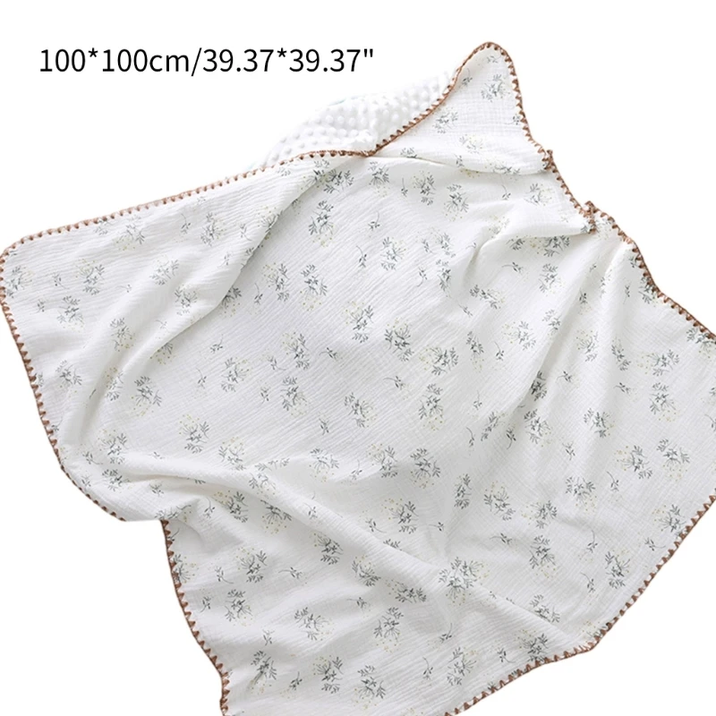 Infant Wrap Blanket Soft Baby Blanket Four Season Receiving Blanket Baby Product D5QF