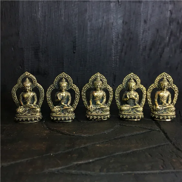 travel pocket altar Safety efficacious Talisman # small Tibetan Buddhism old Buddhas statue-- 5PCS HOT SALE