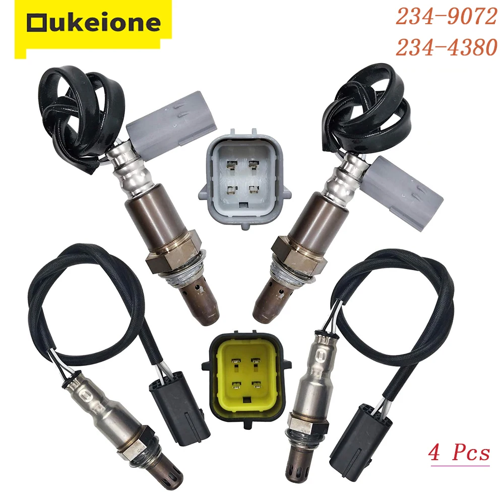 

234-9072 234-4380 4pcs Upstream + Downstream Engine O2 Oxygen Sensor Replacement for Infiniti G35 350Z 3.5L 2007