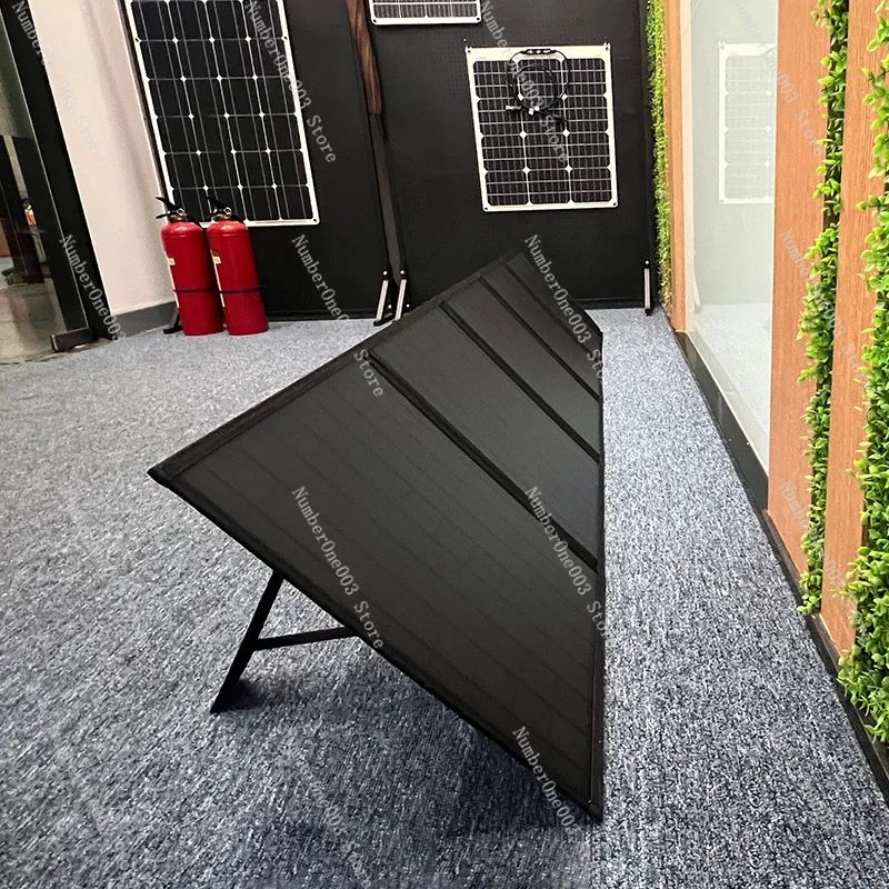 100W high-power solar folding bag outdoor travel camping emergency charging monocrystalline silicon photovoltaic solar panel