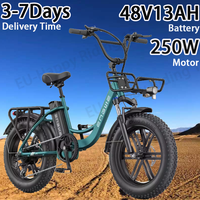 ENGWE L20 Electric Bicycle 250W Brushless Motor 48V13AH Battery 7-Speed E-Bike 20-Inch Fat Tire All Terrain Electric Bike