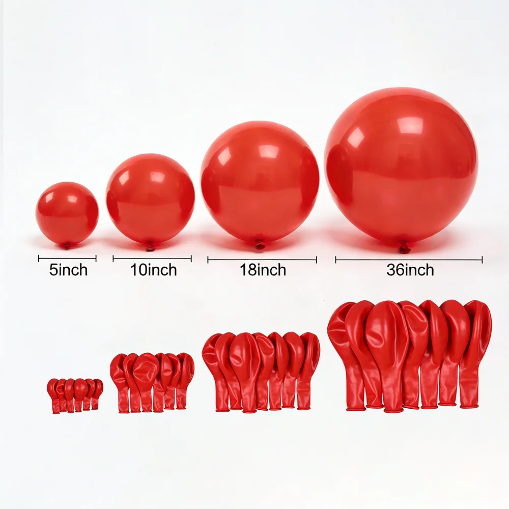 

﻿ 5-36inch Red Latex Balloons Wedding Birthday Party Baby Shower Globos Black White Balloon Arch Decorative Balloon Party Decor