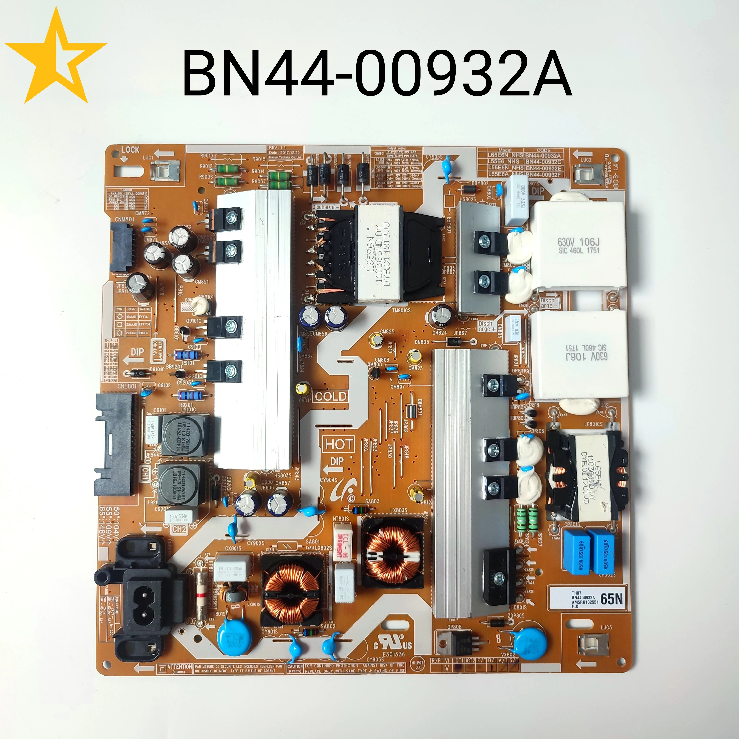 

Brand new Power Supply/LED Board BN44-00932A L65E6N_NHS For QN65Q65FNFXZA UN65NU7100FXZA UN65NU7300F UN65NU7100 65 Inch TV Parts