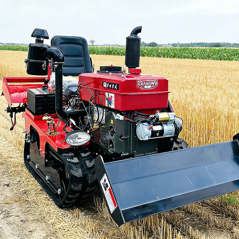 

Customized Customized All-Terrain Working 35HP Crawler Tractor Agricultural Rotary Tiller with Attachments