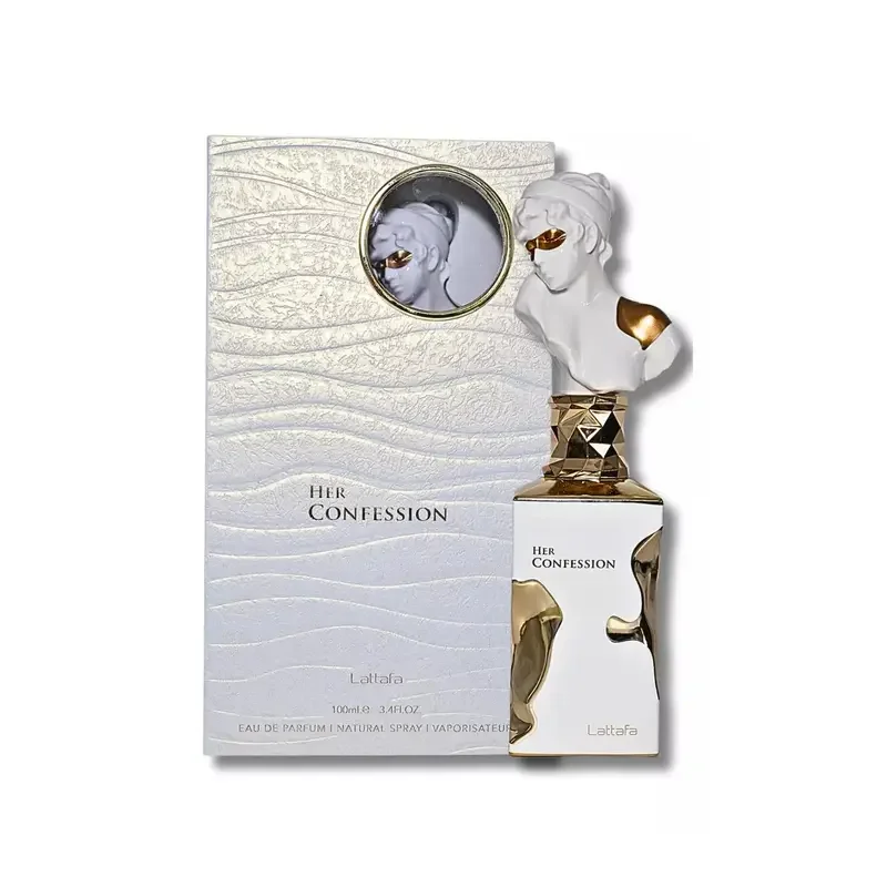 اعترافه للرجال Eau De Parfumoil - كولونيا فاخرة سوداء أنيقة مع زجاجة ذهبية اللون، عطر زهري طويل الأمد #3