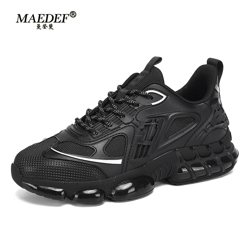 

MAEDEF Men Sneakers Sports Shoes Luxury Casual Running Shoes Lace Up Comfortable Platform Walking Shoes Men Sneakers
