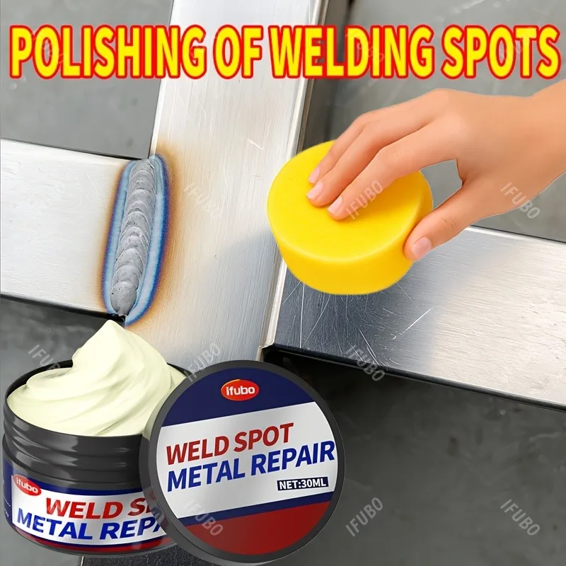 Stainless Steel Weld Spot Polish Paste: Removes Rust, Weld Marks & Repairs Blueing