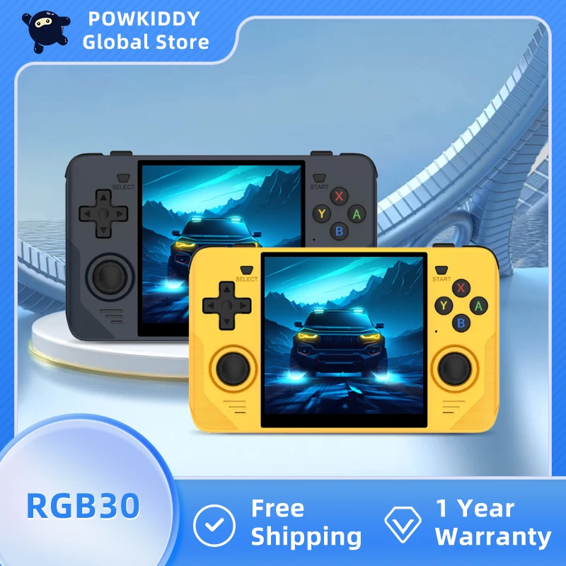 POWKIDDY  RGB30 Retro Open Source Pocket Game Console 4.0 Inch IPS Screen Support WiFi5G/Bluetooth/HDMI Cheap Christmas Gifts