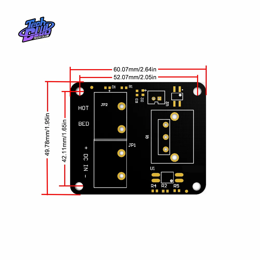 3D Printer Ho t Bed High-power Expansion Board Heat Controller MOSFET High Current Load Module 25A 12V or 24V for 3D Printer