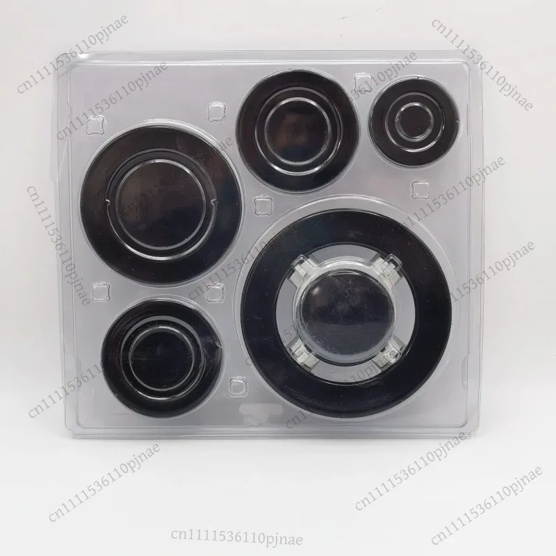 Gas Stove Burner Head Set with Flame Cap, Universal Replacement Parts for Built-in Oven & Kitchen Cooktop