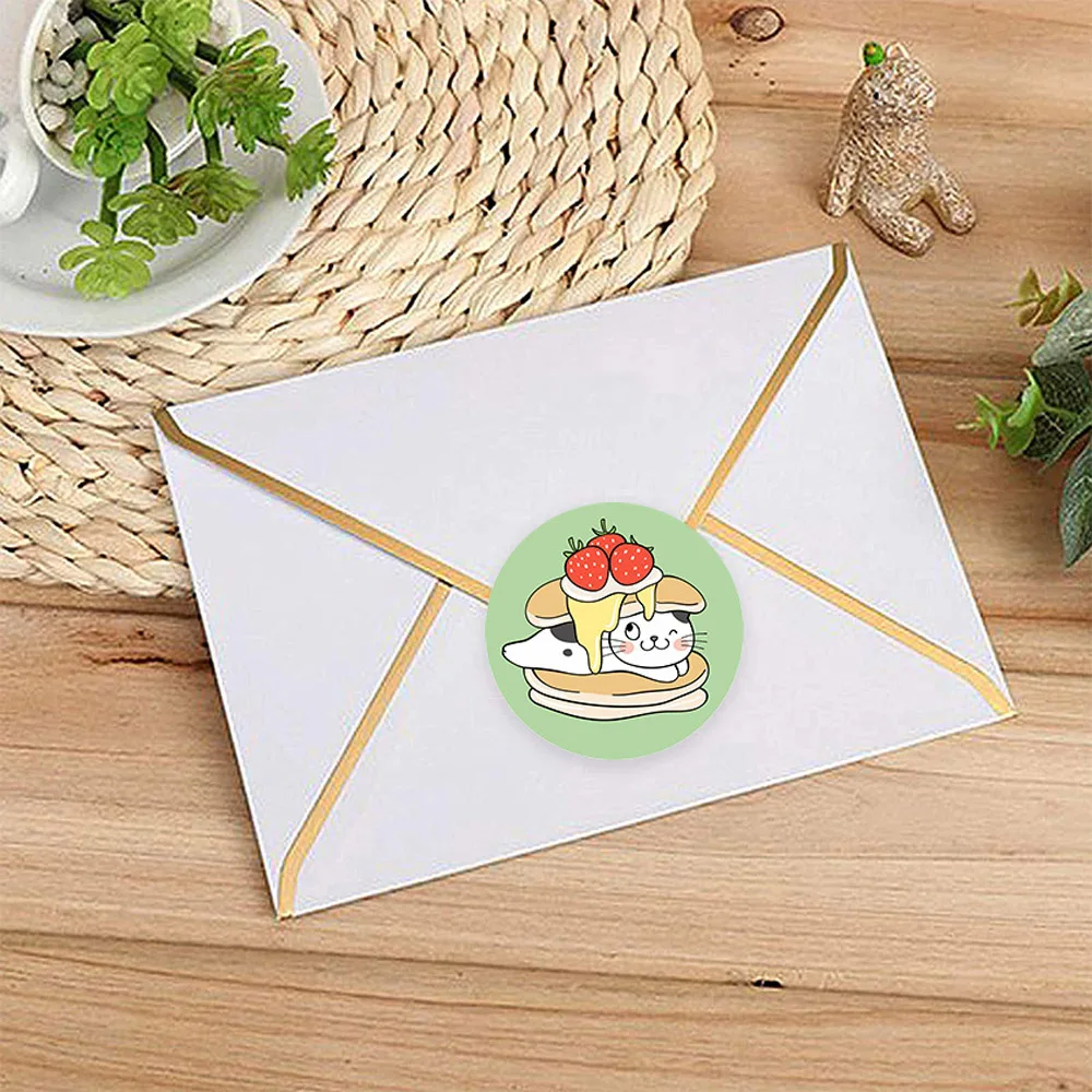 100-100 stücke neue Cartoon Tiere Aufkleber 1 Zoll Siegel Etiketten Aufkleber für Schullehrer ermutigen Kinder Briefpapier Aufkleber