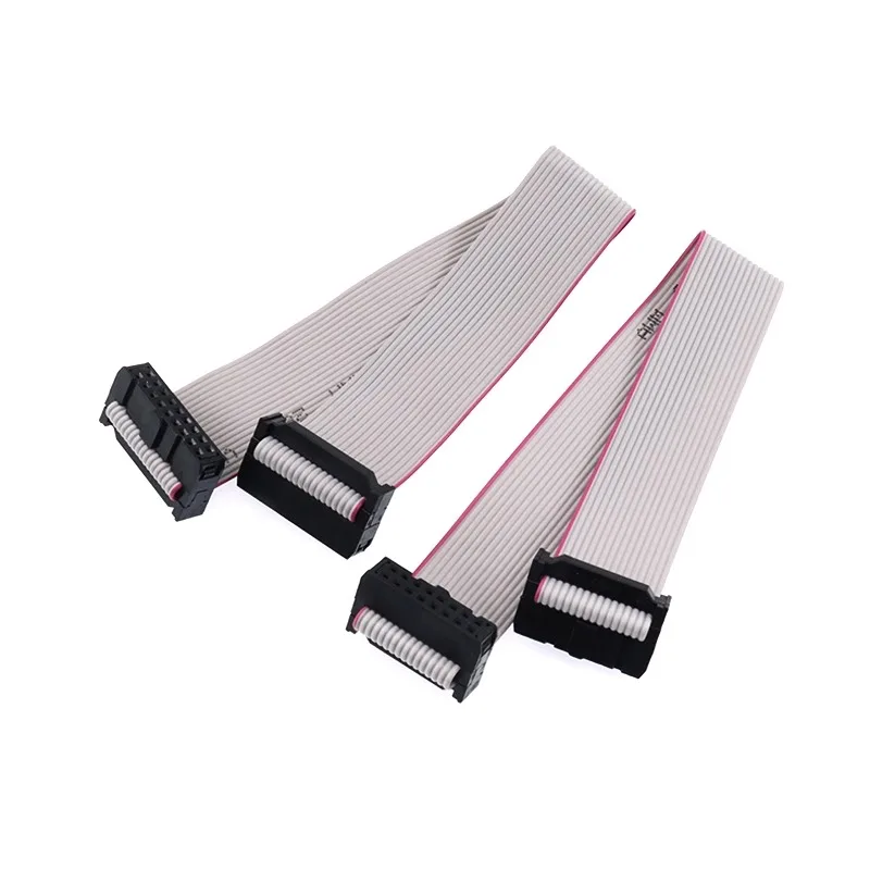 200mm FC Gray Ribbon Cable 2.54mm Signal Connection Cable 6/10/64p Pressure Head LED Advertising LCD Display JTAG Double Headed