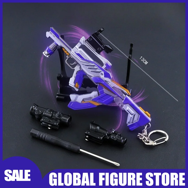 13cm VALORANT Assembled Gun Model Metal  Prop Collection Toy Game Peripheral Anime Cartoon Kawaii Collection Birthday Gifts