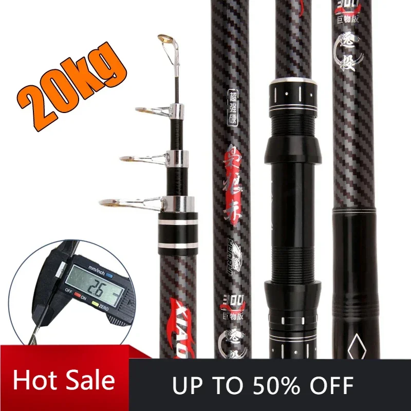 

Телескопическая удочка 2,4/2,7/3,0/3,6/4,2/4,,5 м, карбоновая дорожная удочка для серфинга, спиннинговая мощность, пляжная удочка для метания на расстоянии реки