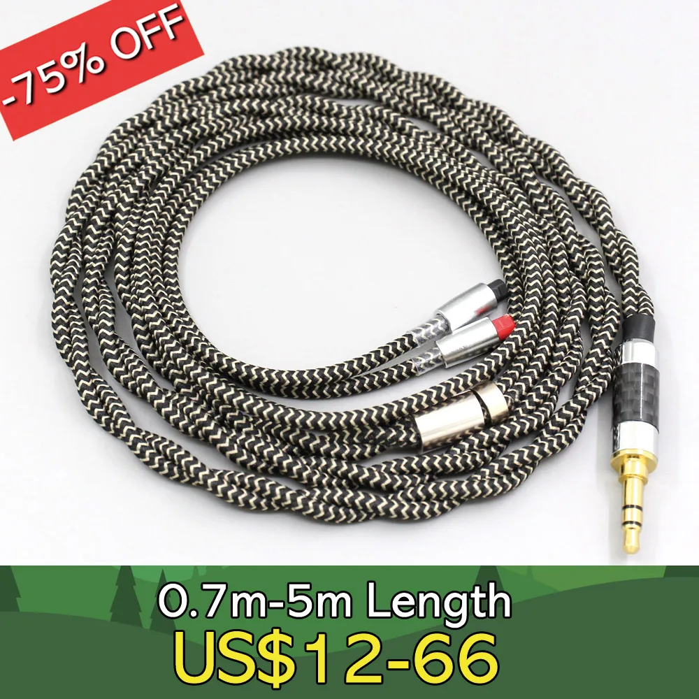 

2 Core 2.8mm Litz OFC Earphone Shield Braided Sleeve Cable for Audio-Technica ATH-IM50 IM70 IM01 IM02 IM03 IM04 LN008050