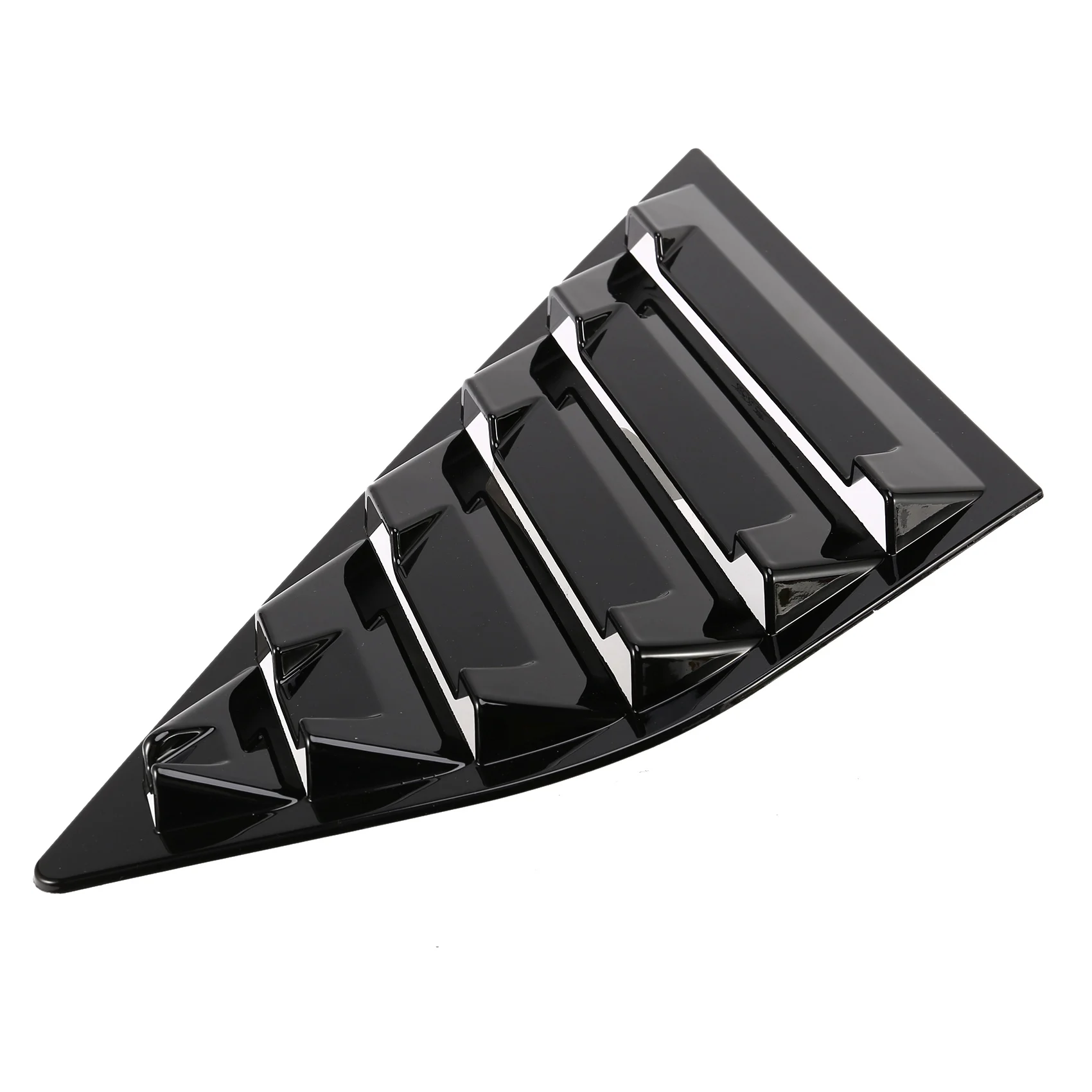 

Car Quarter Side Window Cover Louver Scoop Vent For Ford Focus ST MK3 Hatchback 2012-2018 Bright Black