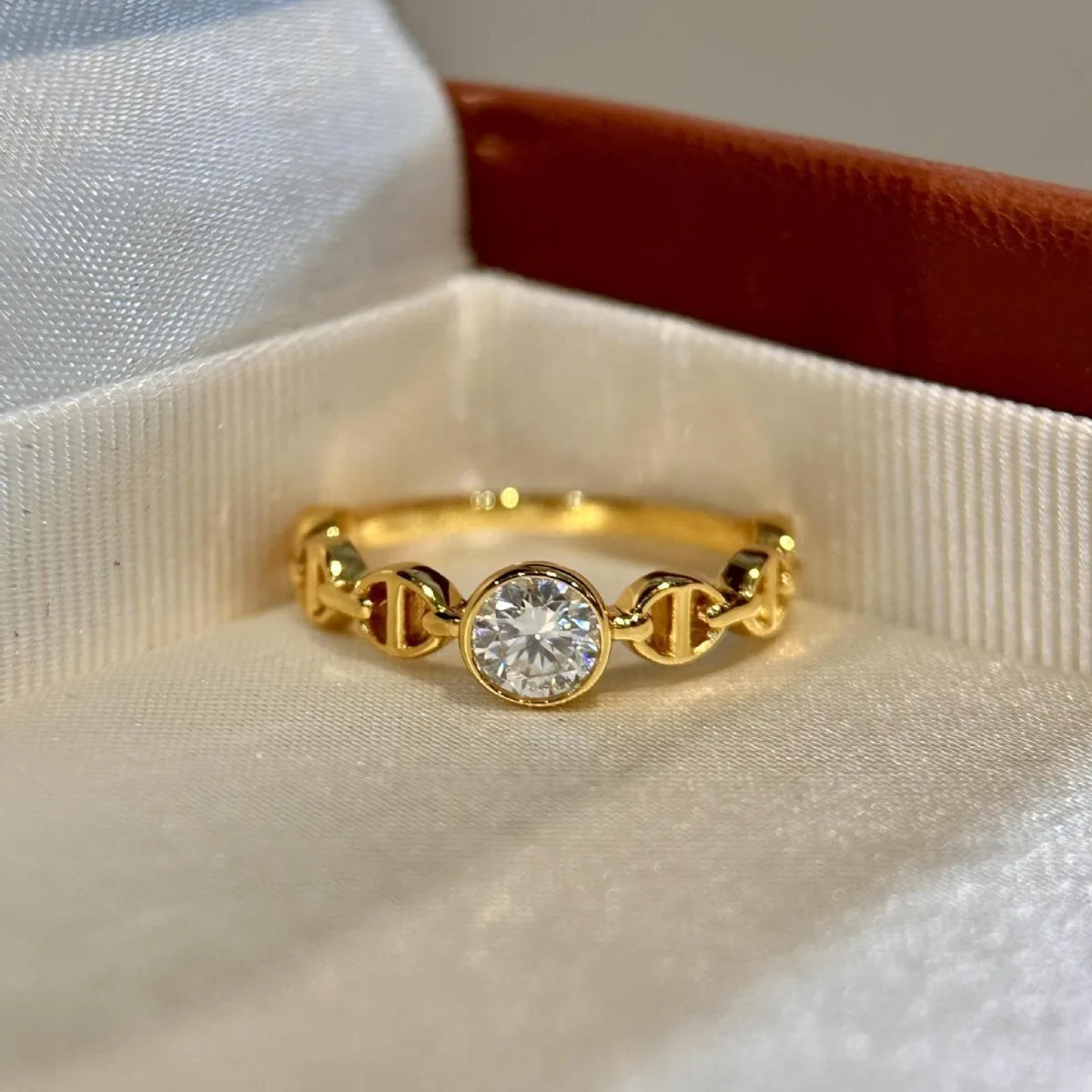 

Кольца Butterflykiss 0,5 карата 5 мм с муассанитом для женщин, кольцо из 14-каратного золота с пузырьками, романтический подарок на помолвку с сертификатом, ювелирные изделия