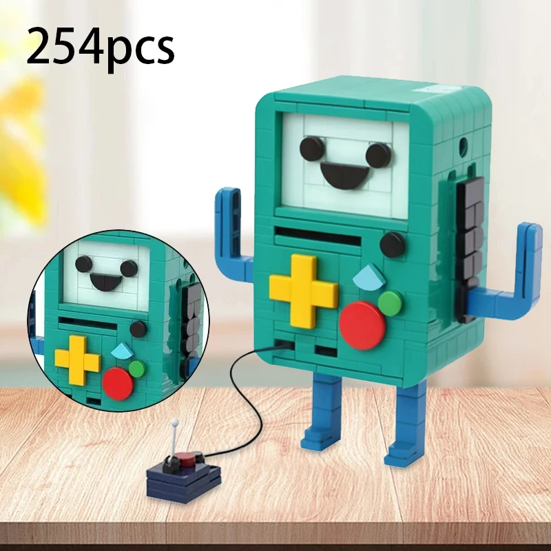 254PCS BMO Game Console Building Blocks Kit Toy Animation Creative Desktop Decoration Suitable for Boys and Girls Xmas Gifts