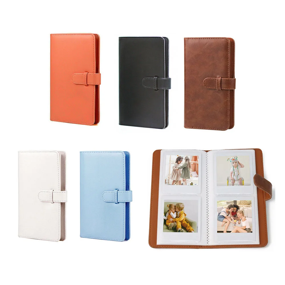 80 Pockets Retro PU Photo Album Fit For Instax Square Film For Fujifilm SQ1 SQ6 SQ20 SQ10 SP3 Camera Accessories