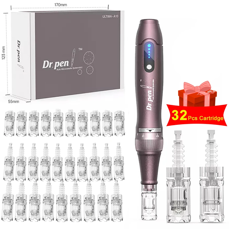 Dr. Pen A10 Derma Pen с 32 картриджами