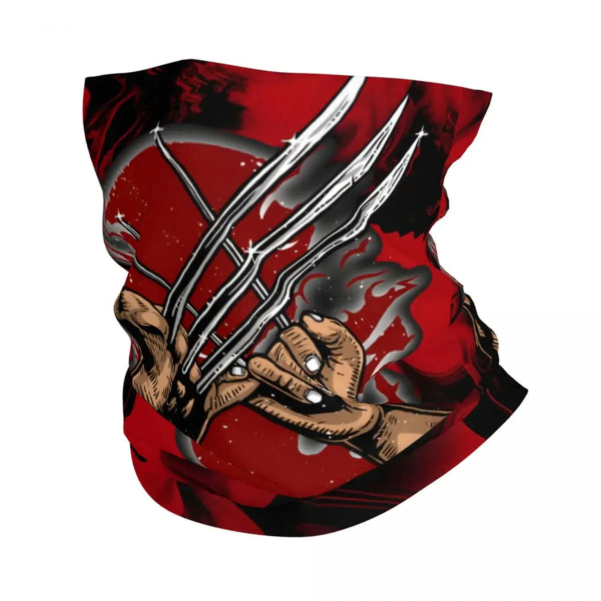 Popular Movies Bandana Neck Gaiter Printed Motorcycle Club Deadpool & Wolverine Face Scarf Multi-use Cycling Riding Unisex Adult