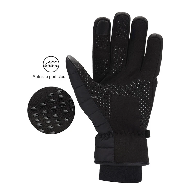 Guantes de ciclismo Youpin plott cálidos para invierno, resistentes al viento, gruesos, resistentes al desgaste, antideslizantes, para pantalla táctil