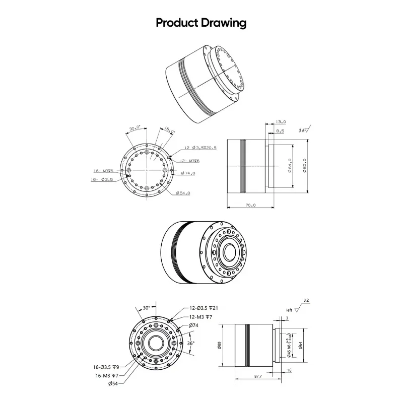 Ro botic Exoskeleton Ro bot المشتركة المحرك المحرك المباشر محرك مشترك #5