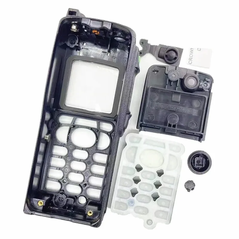 Walkie Talkie Replacement Housing Case with Keypad + Knobs + Back Cover for Motorola MTP850 Portable Radio Accessories