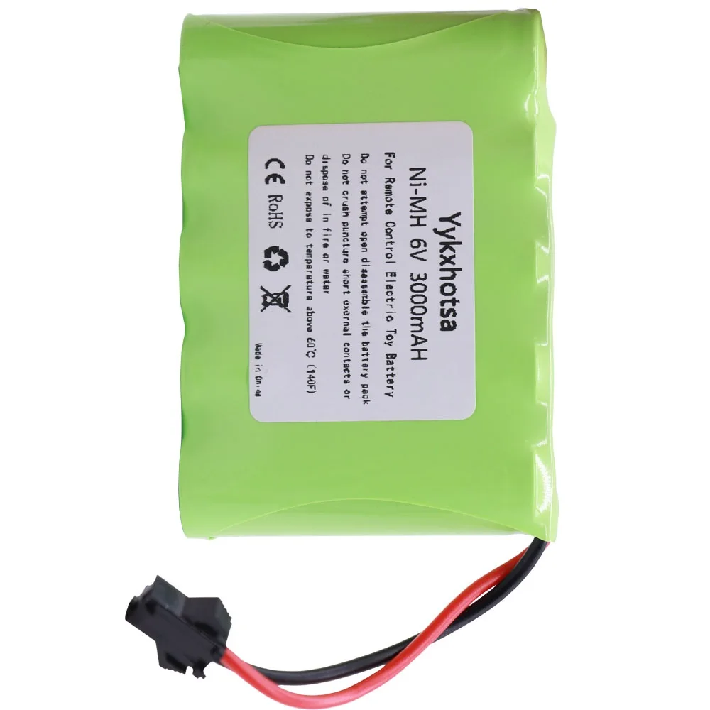 6V 3000mAh AA Battery and Charger For RC Cars Robots Tanks Gun Boats 6v NiMH Battery Aa 2400mah 6V Battery Pack