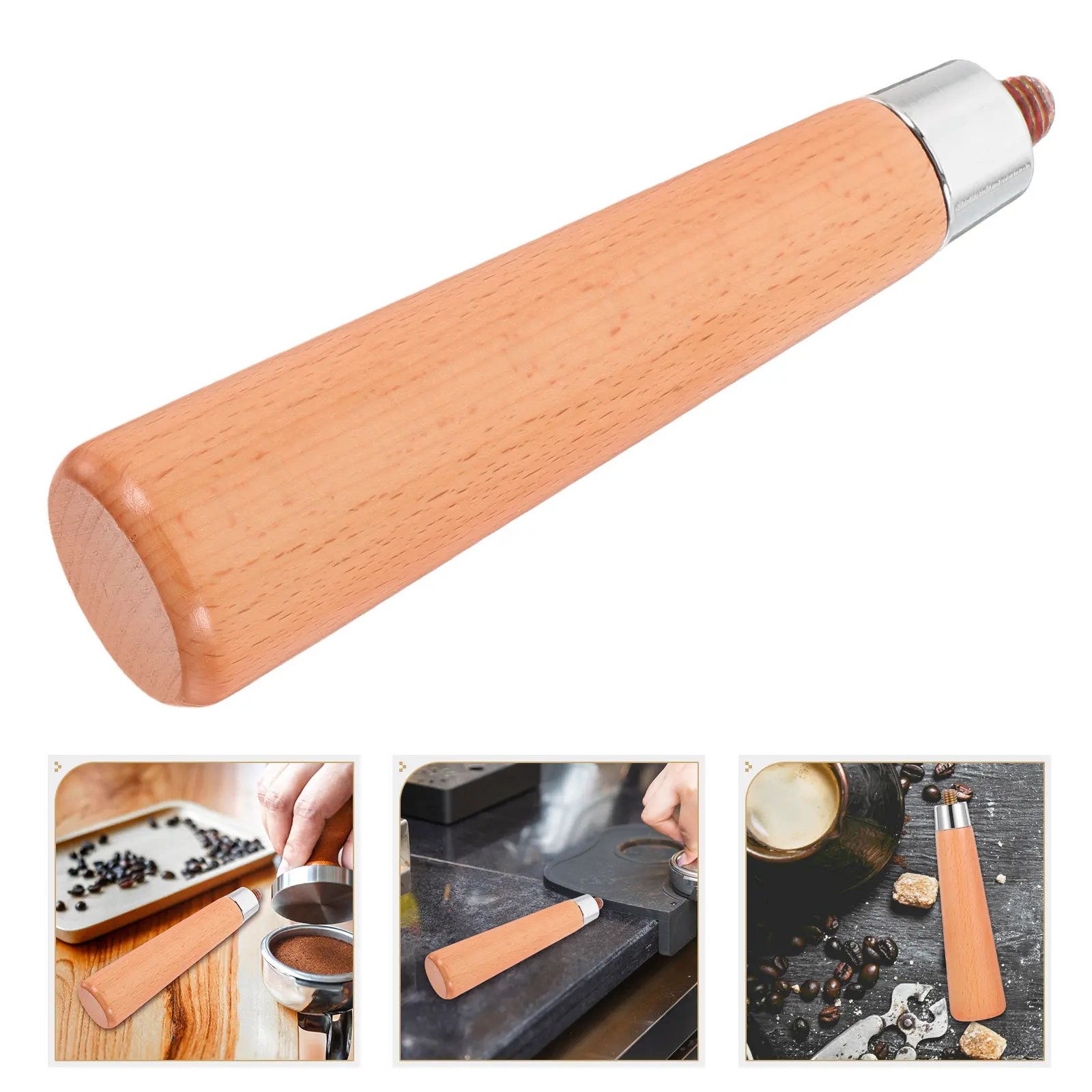

Coffee Machine Handle Accessory Bottomless Filter Handle Stainless Steel Reusable Portafilter Replacement Elegant Design Easy