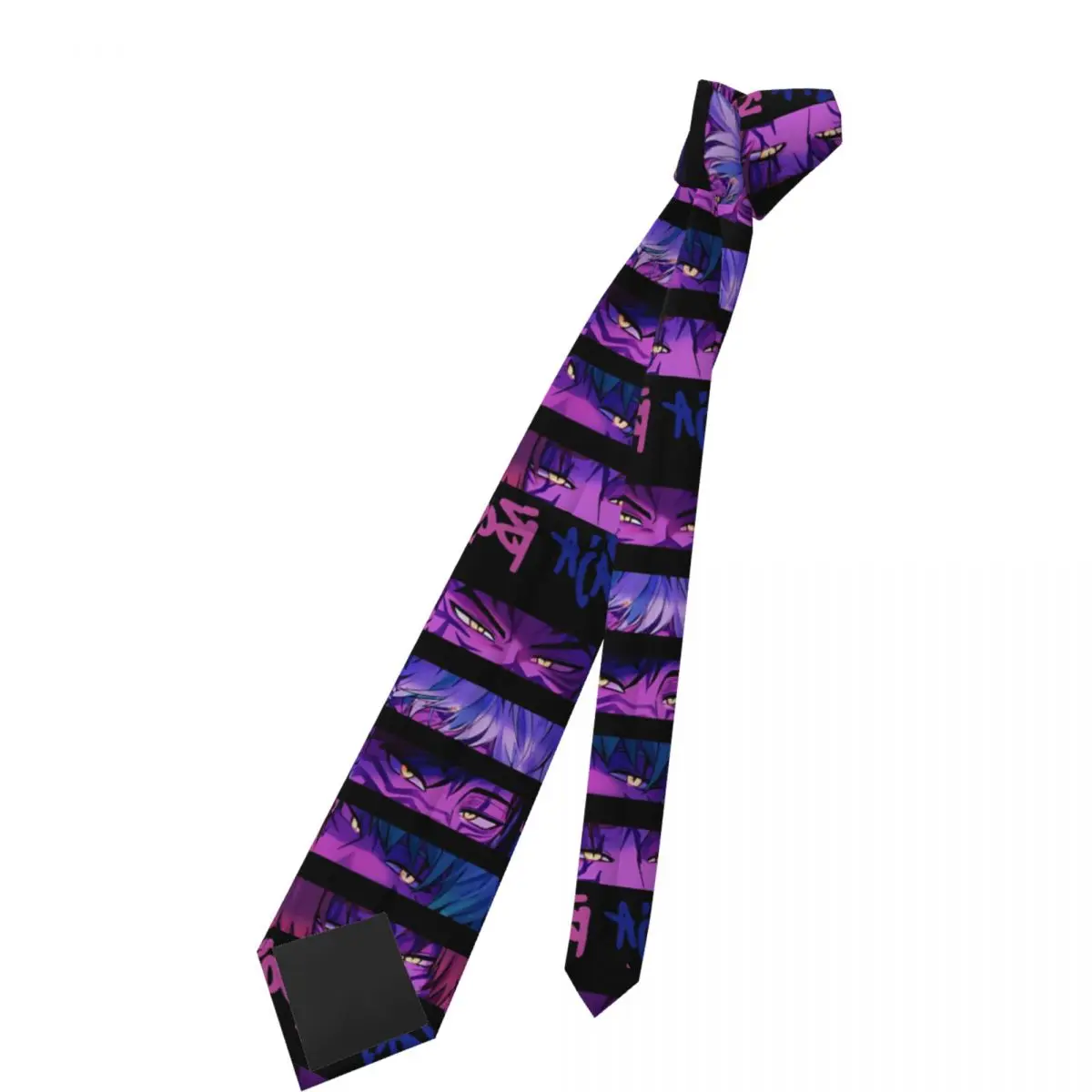 ربطات عنق للأولاد من Saja للجنسين رفيعة 8 سم ربطات عنق كلاسيكية Kpop Demon Hunters للرجال ملابس يومية لحفلات Gravatas