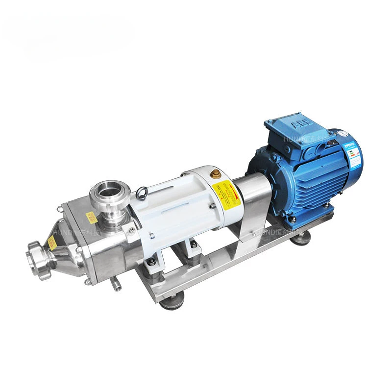 304/316 stainless steel food grade screw grease transfer pump chocolate potato paste twin screw pump with VFD