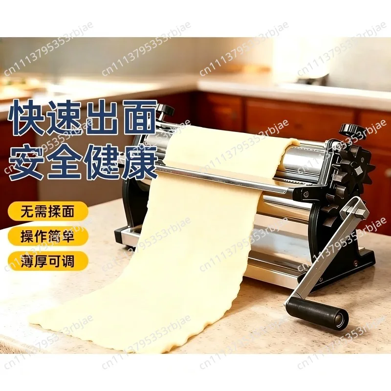Manual Pasta Maker Stainless Steel 304 Dough Roller Adjustable Easy to Clean Durable Kitchen Tool