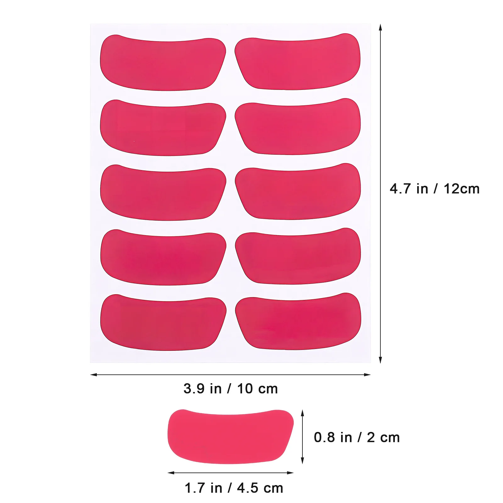 22 ورقة ملصقات العين ملصقات سوداء الرياضة العين شرائط مقاومة للرطوبة لاصق البيسبول الكرة اللينة الهوكي مروحة عيون سوداء