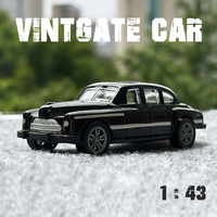 1:43 Alloy Vintage Diecast Car Model Car Classic BENZ Pull Back Car Model Miniature Vehicle Replica Gift For Kids Adults