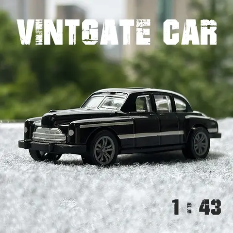 1:43 합금 빈티지 다이캐스트 자동차 모형 클래식 벤츠 후진 자동차 모형 미니어처 자동차 복제품 어린이 및 성인용 선물