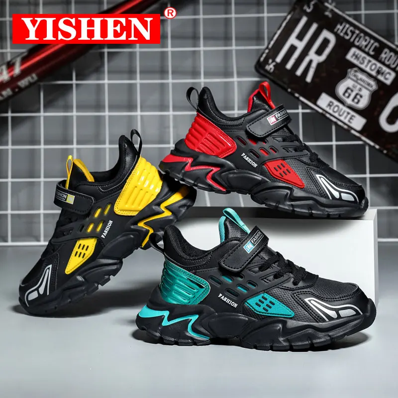 

YISHEN Kids Sneakers Lightweight Children Casual Shoes Waterproof Sports Shoes For Boy Non-slip Fashion Sneaker Calzado infantil