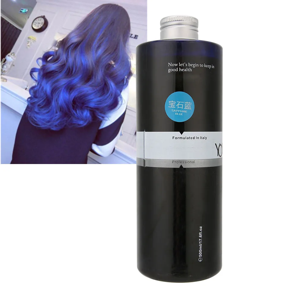 

1 Bottle Blue Hair Color Wax Semi Permanent Fashionable Long Lasting Hairdressing Styling Hair Dye Paint Cream Hairdressing Tool