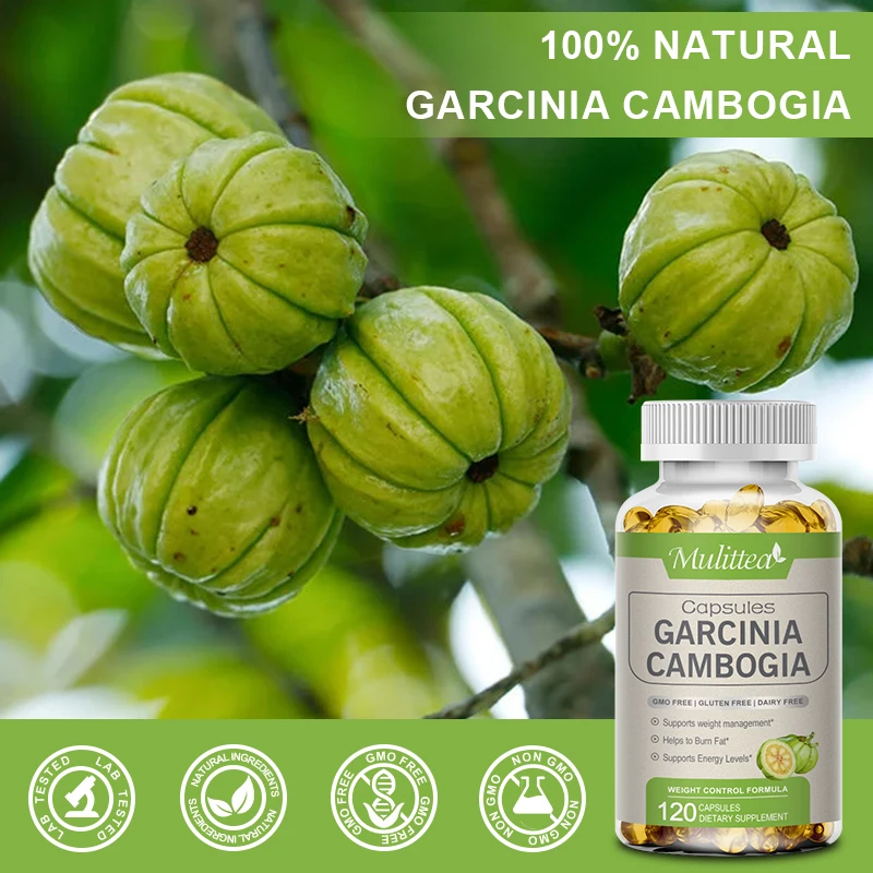 Mulittea Garcinia Cambogia Capsules for Break down glucose prevent fat synthesis and Improve liver detoxification