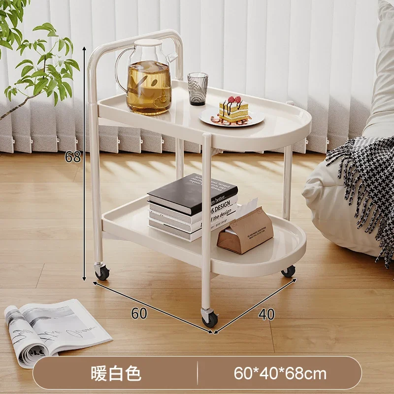 Bedroom Living Room Snacks with Wheels Salon Trolley Sofa Beside Bookshelf Salon Trolley Carrello Attrezzi Beauty Furniture BLST