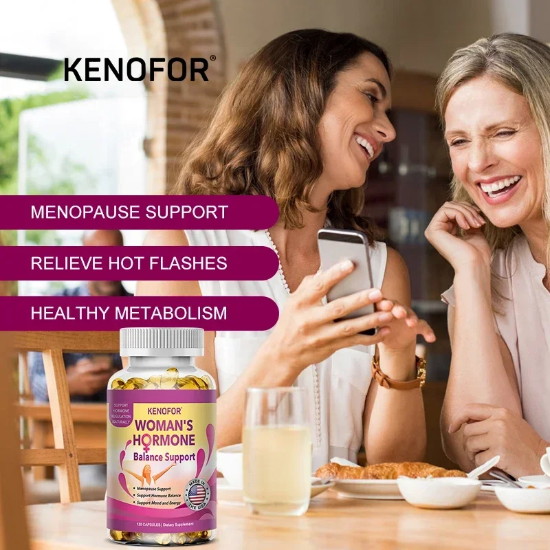 Female Hormone Balance – PMS Support Supplement for Women, Hormonal and Menopausal Relief, Mood Support, Bloating Relief, PMDD