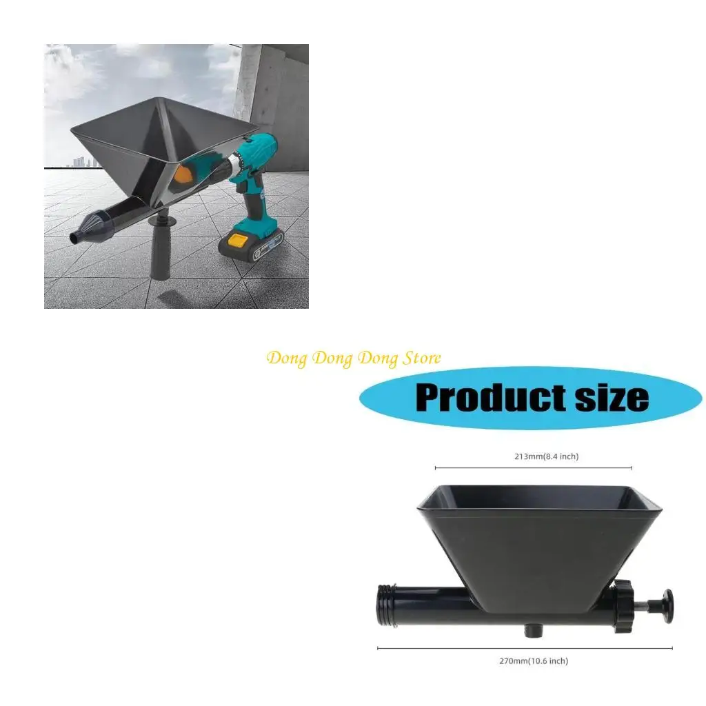 

Electric Caulking Device Mortar Automatic Filler 8mm Drill Attachment for Sealing Doors, and Construction Areas