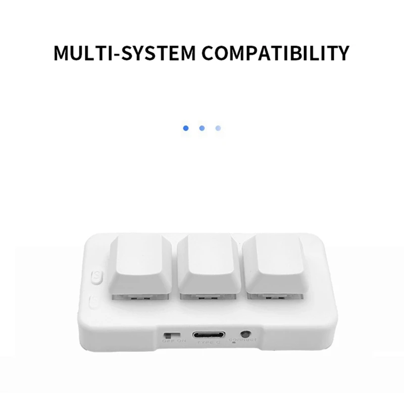 MK321-Pro Customized Keyboard Mechanical Blue Switch RGB Light 3-Mode USB+2.4G Wireless+Bluetooth Connection Keyboard Durable